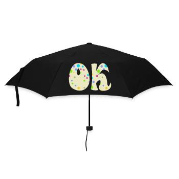 Ok - Regenschirm (klein) - Schwarz - Vorne