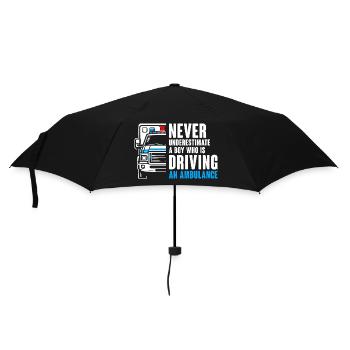 Ne sous-estimez jamais un garçon qui conduit une Ambula - Parapluie standard - noir - Devant
