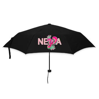 Naya name rosa - Regenschirm (klein) - Schwarz - Vorne