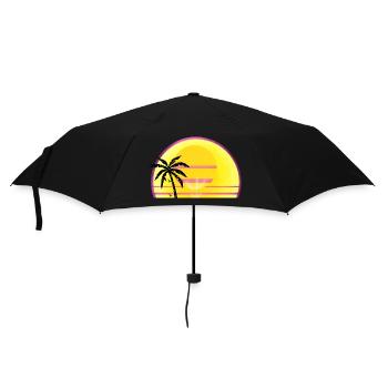 Sunny Summer Closed day - Umbrella (small) - black - Front