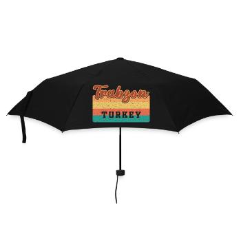 Türkei Trabzon Göktürk Deutschtürken Urlaub - Regenschirm (klein) - Schwarz - Vorne