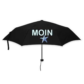 Hello with Starfish - Umbrella (small) - black - Front