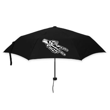 Biker Gruss Ride Safe - Umbrella (small) - black - Front