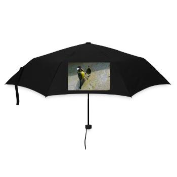 Great Tit Feeding Chicks - Umbrella (small) - black - Front