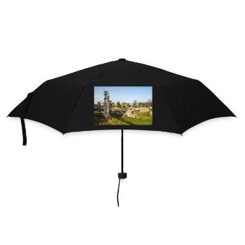 Ruinen der antiken Agora von Kos in Kos-Stadt Kos - Regenschirm (klein) - Schwarz - Vorne