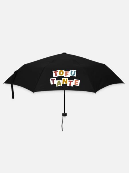 Tofu-Tante - Regenschirm (klein) - Schwarz