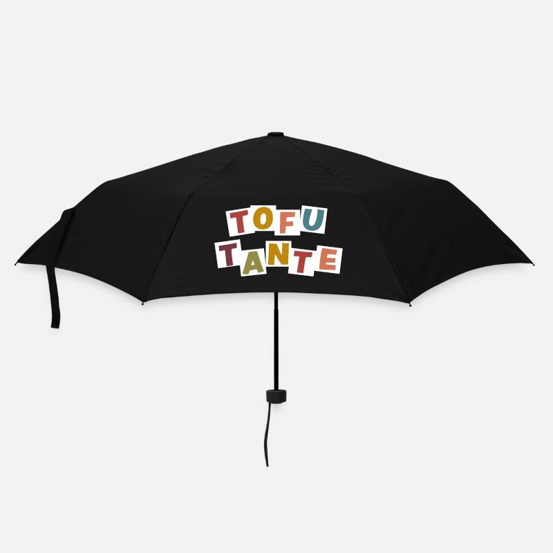 Tofu-Tante - Regenschirm (klein) - Schwarz