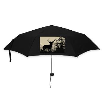 Cerf - Parapluie standard - noir - Devant