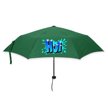 Graffiti "Hui" printable on any medium! - Umbrella (small) - bottlegreen - Front