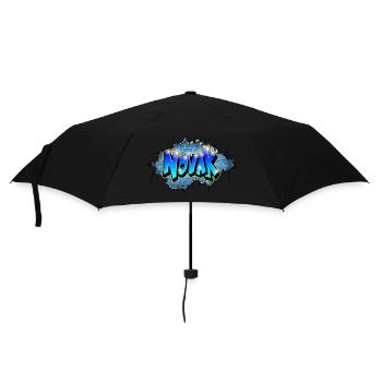 Graffiti NOVAK fissures Cadeau anniversaire enfant - Parapluie standard - noir - Devant