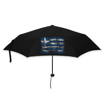 Grèce Vintage - Parapluie standard - noir - Devant