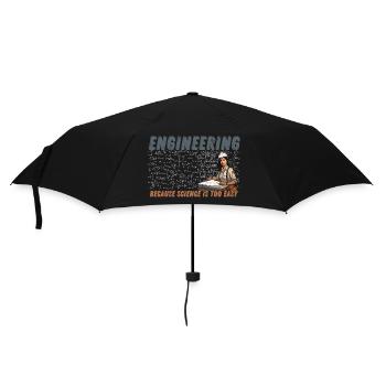 Engineering Because Scince is too easy Woman - Umbrella (small) - black - Front