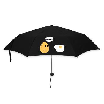 Grand Frère oeuf - Parapluie standard - noir - Devant