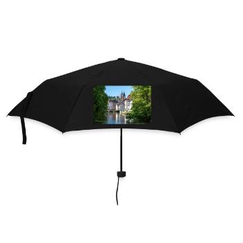 Cityscape of Esslingen am Neckar from Agnesbrücke - Umbrella (small) - black - Front
