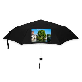Cityscape of Esslingen am Neckar from Agnesbrücke - Umbrella (small) - black - Front