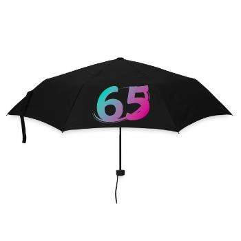 Number 65 multicolor - Umbrella (small) - black - Front