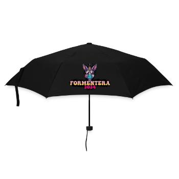 Formentera 2024 Âne de fête - Parapluie standard - noir - Devant