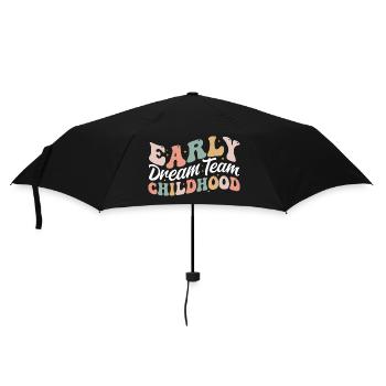 Early Childhood Dream Team Daycare Educator Crew - Umbrella (small) - black - Front