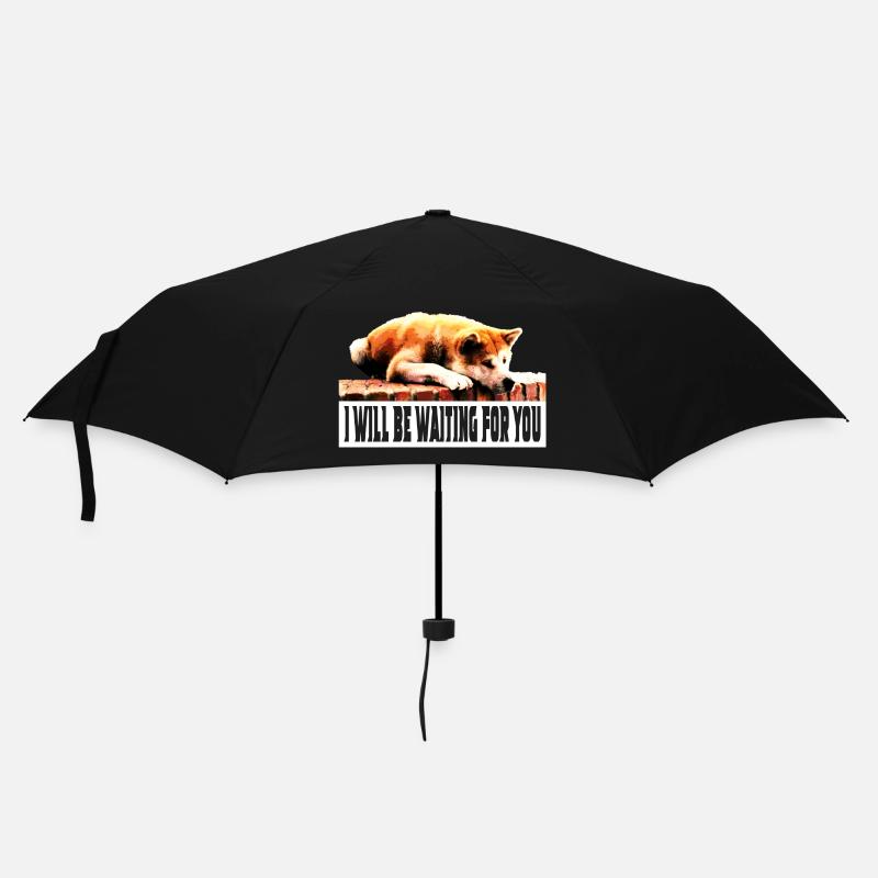 I will be waiting for you - Umbrella (small) - black