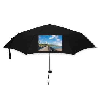 Niagara City Skyline and Niagara Falls panorama - Umbrella (small) - black - Front