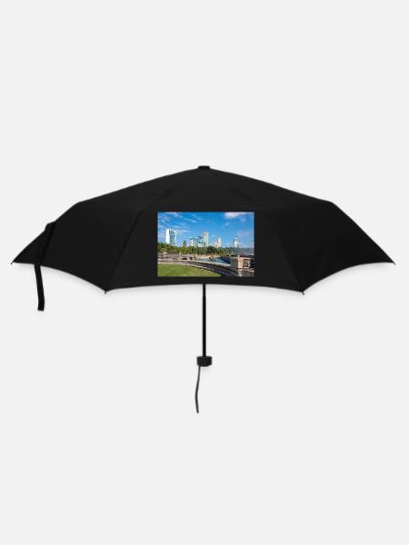 Panorama de la ville de Niagara et des chutes du Niagara - Parapluie standard - noir