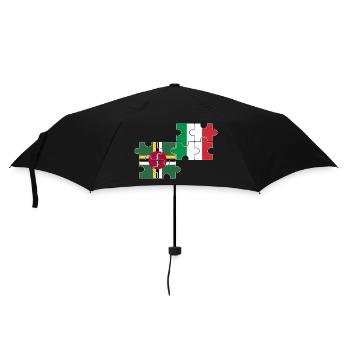 Dominica Italy Flag Dominicans - Umbrella (small) - black - Front