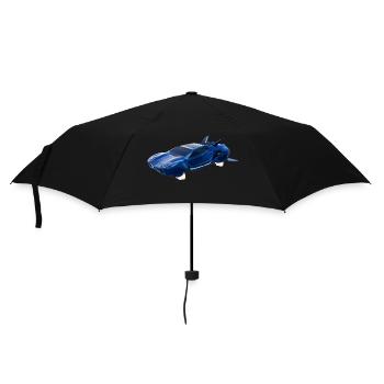 Sci-Fi Fliegendes Auto - Regenschirm (klein) - Schwarz - Vorne