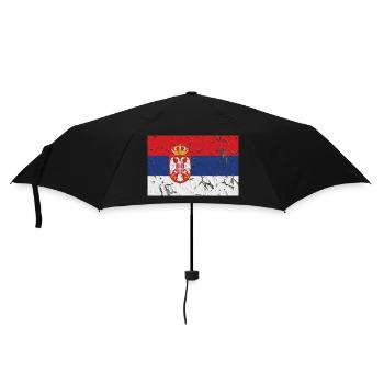 Serbia - Umbrella (small) - black - Front