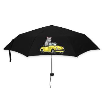 Rat Car - Umbrella (small) - black - Front
