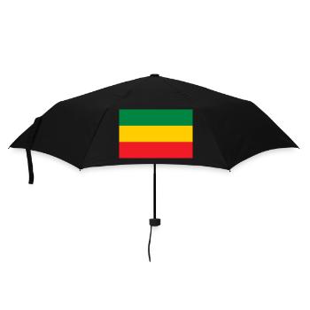 Flag of the Reggae Rasta Jah Rastafari Roots - Umbrella (small) - black - Front