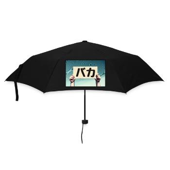 Sign - Baka! - Umbrella (small) - black - Front