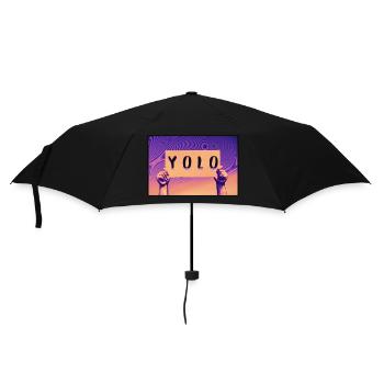 Sign - YOLO - Umbrella (small) - black - Front