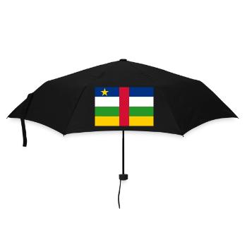 Zentralafrikanische Republik - Regenschirm (klein) - Schwarz - Vorne