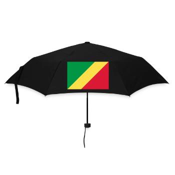 Demokratische Republik Kongo - Regenschirm (klein) - Schwarz - Vorne
