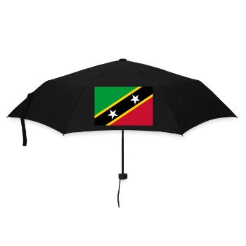 Saint Kitts and Nevis - Umbrella (small) - black - Front