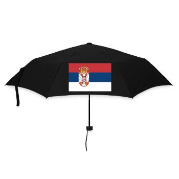 Serbia - Umbrella (small) - black - Front