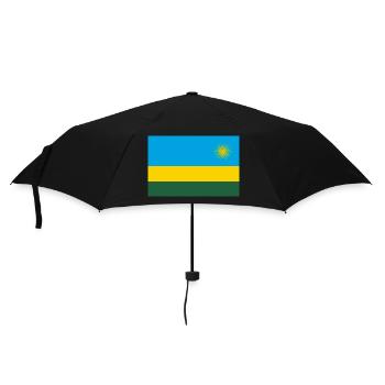 Ruanda - Regenschirm (klein) - Schwarz - Vorne