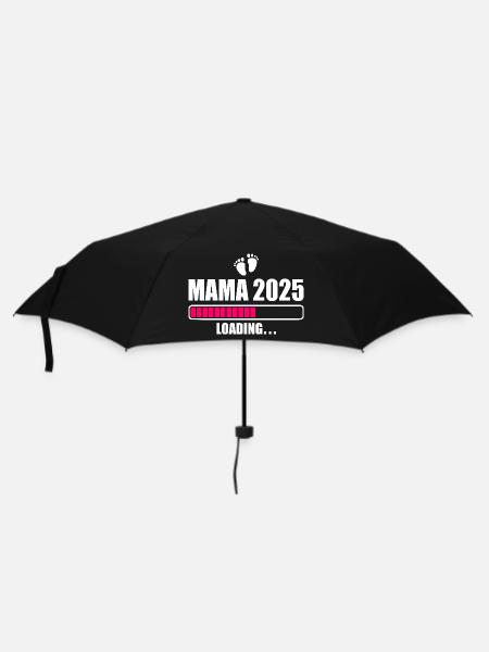 Mama 2025 - Regenschirm (klein) - Schwarz