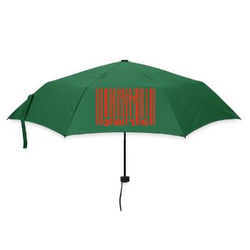 Vintage 2016 born in 2016 9 years old bar code anniversair - Umbrella (small) - bottlegreen - Front