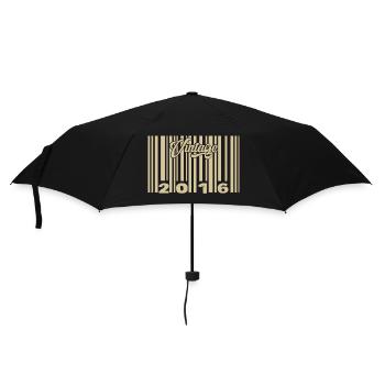 vintage 2016 Barcode 2016: Year 2025. - Umbrella (small) - black - Front