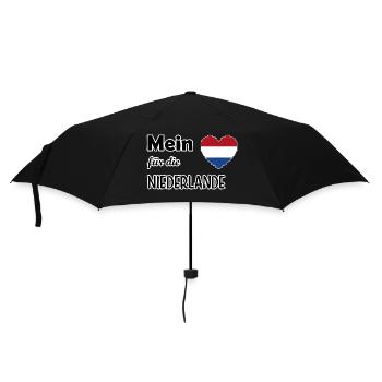 Mon cœur pour les Pays-Bas - Parapluie standard - noir - Devant