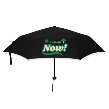 Change Now - Umbrella (small) - black - Front