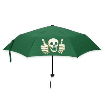 OKI Skull - Umbrella (small) - bottlegreen - Front