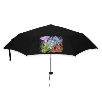 Fantasy Seasons Dragons Earth Mythology - Umbrella (small) - black - Front