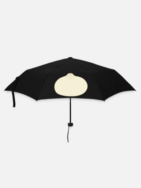 Minimalist Bao Bun Illustration for Apparel - Umbrella (small) - black
