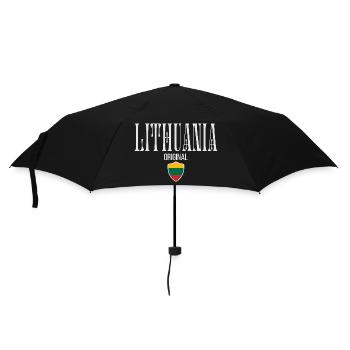 Lithuanian flag, Lithuanian pride - Umbrella (small) - black - Front