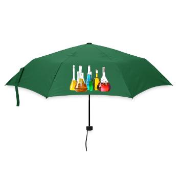 Bunte Laborgläser Kollektion - Regenschirm (klein) - Flaschengrün - Vorne