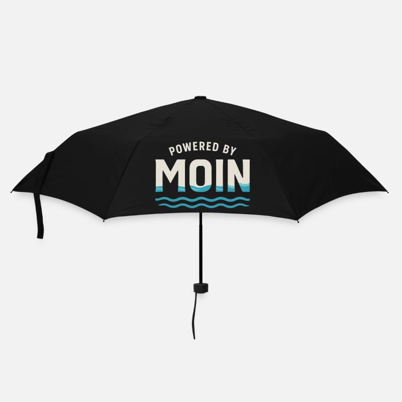Moon Power Waves Logo - Parapluie standard - noir