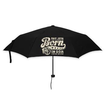 Né en RDA en 1976 - Anniversaire - Ossi Gift - Parapluie standard - noir - Devant