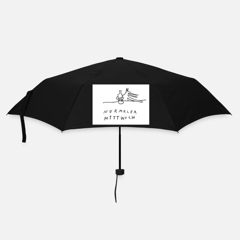 normaler_Mittwoch - Umbrella (small) - black